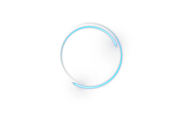 Abstract circle and ellipse vector with a futuristic web banner and poster design featuring neon lighting and art creativity. Border frame backgrounds with line art and neon-colored single-line illustration. Glowing design with a shiny shape and bright