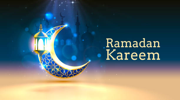 istock Ramadan cover card, Drawn mosque night view from arch background. Handwritten greeting card. Vector illustration 2203426617