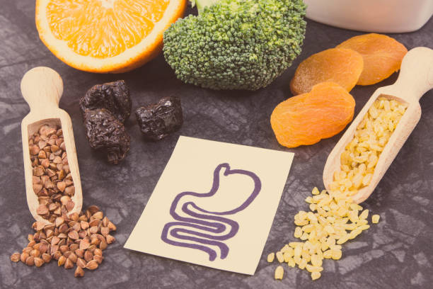 istock Beneficial eating for digestive system. Healthy ingredients as source vitamins 2203428507