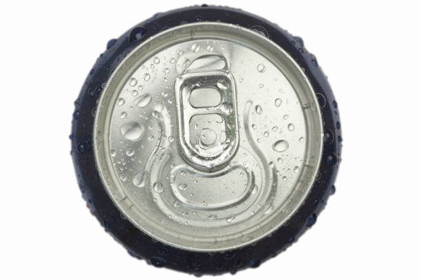 istock Unfrozen can of lemonade on white background 2203441096