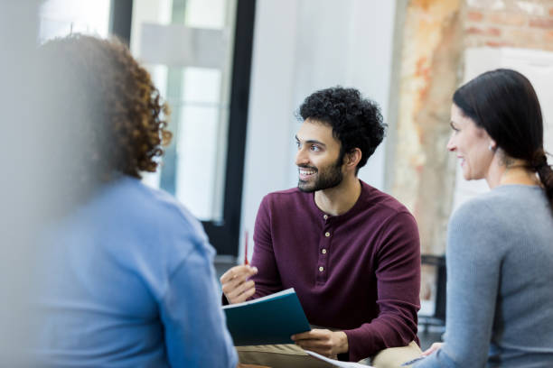istock Group therapy session: Mental health support and emotional well-being 2203445422