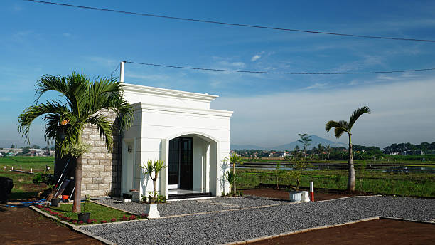 White Guard House on Plot of Land
