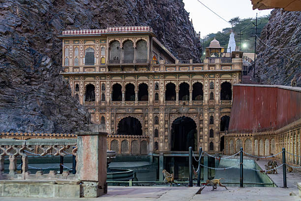 istock India. Rajasthan. Jaipur. Monkey temple (Galtaji temple) 2203456307