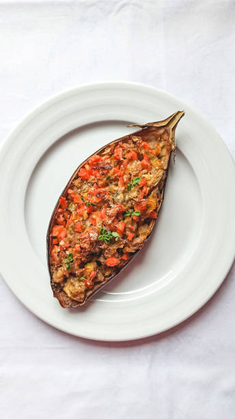 istock homemade eggplant stuffed with white bottom recipe 2203460654