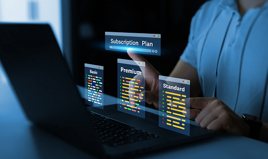 Subscription Plan Abstract Subscription Plan Concept Paid Online Service Subscription ...