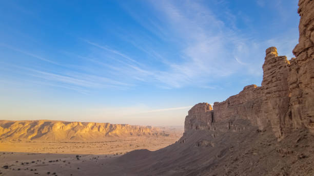 Landscape with rock formations in Saudi Arabia