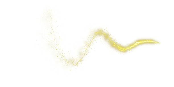 Golden sparkling stardust trail. Abstract gold glittering wave Golden sparkling stardust trail. Abstract gold glittering wave. Stardust particular background isolated on transparent background shooting star png stock illustrations