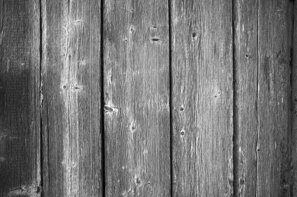 Old wooden gray dark plank texture background wall, full frame, front view
