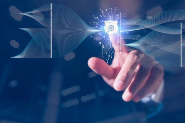 istock Businessman use Ai tools in concept of technology smart robot science and artificial intelligence, innovation futuristic and global connection for providing access to information and data network 2203496832