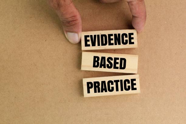 istock wooden stick with the word Evidence-based practice. the concept of evidence-based practice 2203500344