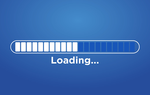 Loading Bar Stopped Loading Bar Stock Illustration - Download Image Now - Downloading ...