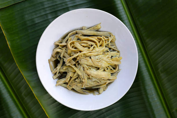 istock Bamboo shoot in tiliacora triandra juice 2203510366