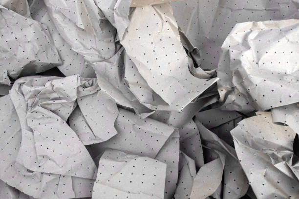 Paper waste for recycle in junkyard