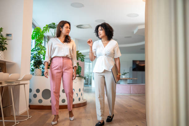 istock Diverse Businesswomen in Discussion at Office 2203511830