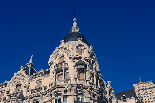 istock Old building facade in Madrid 2203512273