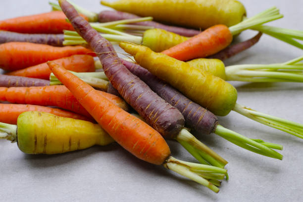 istock Fresh carrot vegetables, Ripe carrots 2203514643
