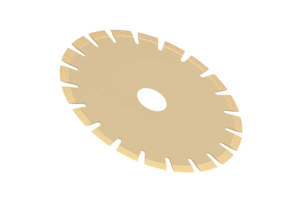 Electrical cutting and grinding machine circular blades isolated