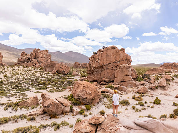 istock Woman Exploring Breathtaking Desert Landscape 2203527533