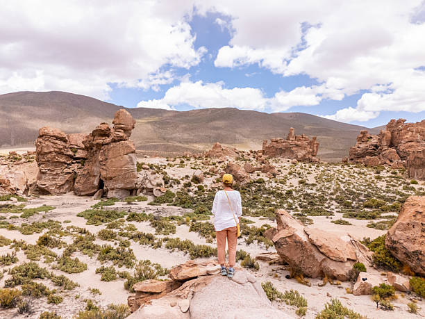 istock Woman Exploring Breathtaking Desert Landscape 2203527534