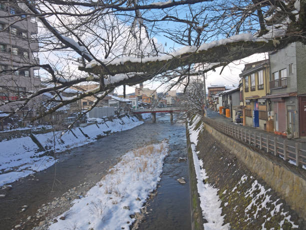 istock Bridge to Takayama Sanmachi Historic District 2203536033