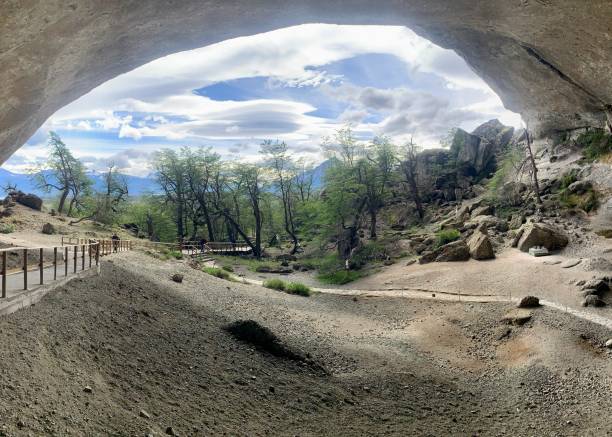 istock Scenic View from a Prehistoric Cave 2203539529