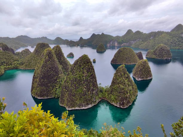 istock Panoramic view of Wayag lagoon, Raja Ampat, Indonesia 2203539758