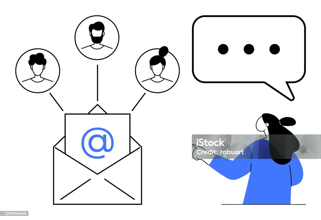 Email Communication Visualisation Email Communication And Networking Example With Conversation Elements ...