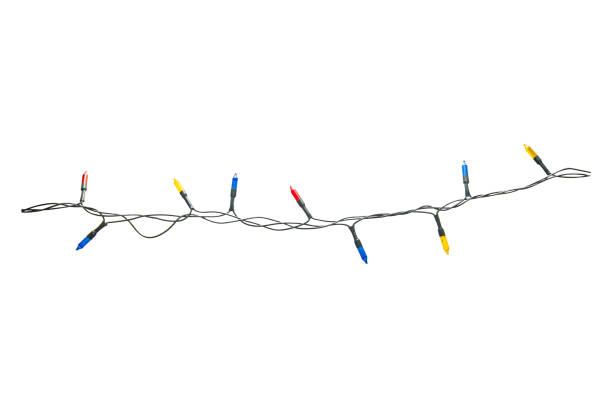 istock String of christmas lights isolated on white background With clipping path 2203544009