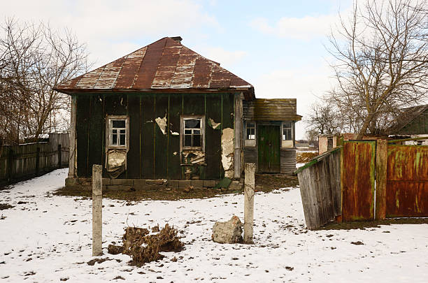istock Old abandoned house in a Ukrainian village. 2203544106
