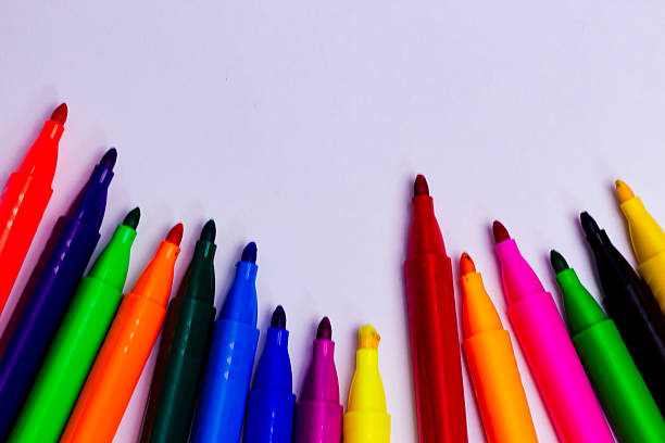 istock Set of multicoloured markers 2203546085