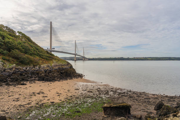 istock Queensferry Crossing and the River Forth, Scotland, UK 2203546373