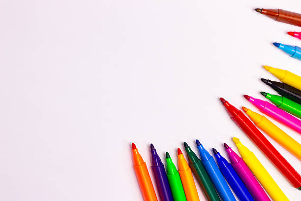 istock Set of multicoloured markers 2203546418
