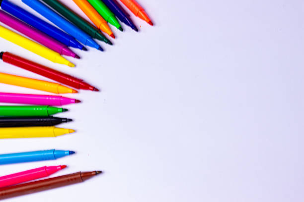 istock Set of multicoloured markers 2203546431