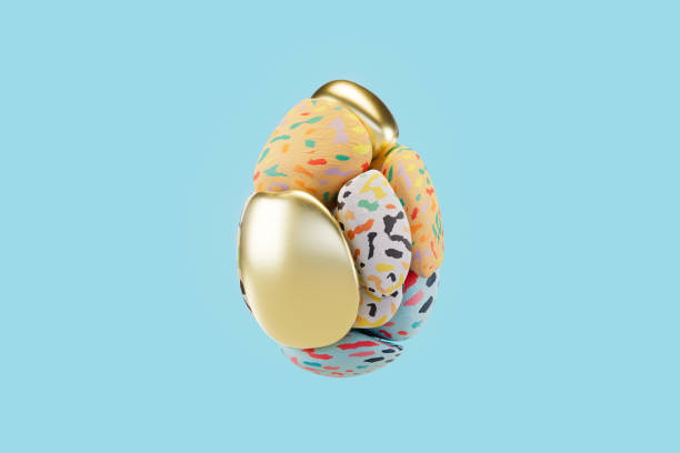 istock Easter Egg Made of Soft Stones, Happy Easter Concept 2203549602