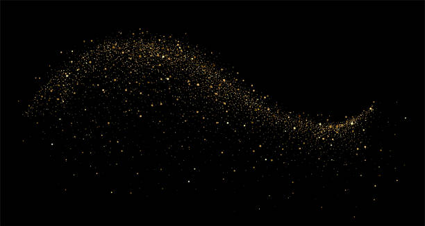 istock Abstract shiny gold glitter design element. For New Year, Merry Christmas greeting card design 2203550301