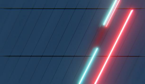 istock Technology background of laser light, neon light, 3D illustration 2203551985