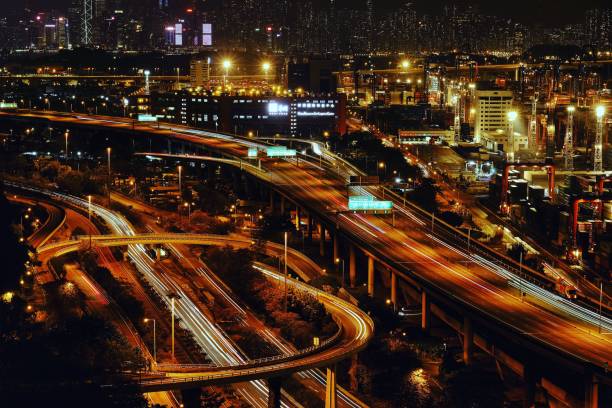 istock Vibrant Hong Kong Night Cityscape 2203553637