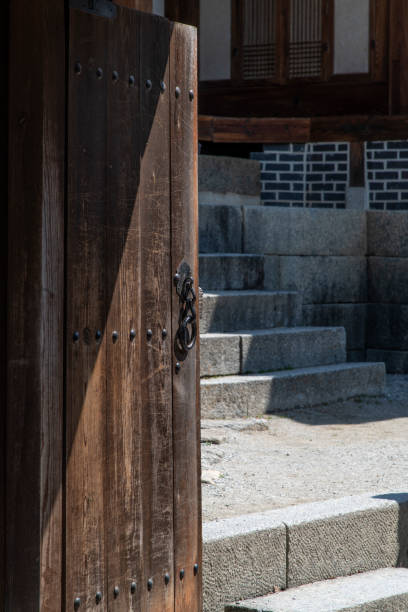 istock wooden gate door 2203554270