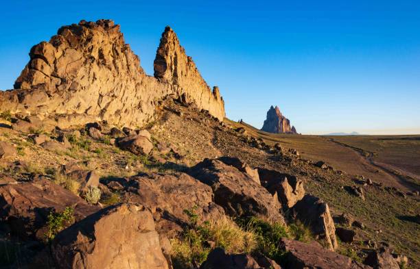 istock Shiprock Monadnock Formation in New Mexico 2203556725