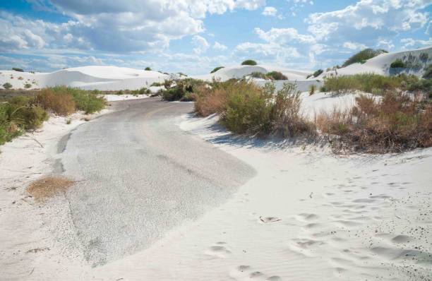 istock Sand Covered Road at White Sands National Park 2203560547