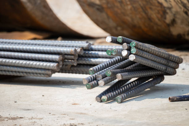 istock A pile of metal rods with green tips 2203563244