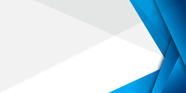 istock abstract blue and white geometric Business presentation banner template horizontal design background 2203568371