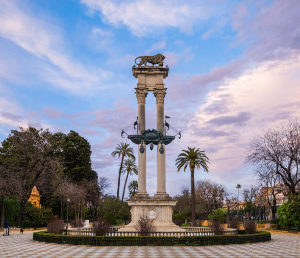 istock Columbus Monument in Seville 2203568423