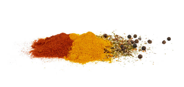 istock pile of different colorful spices isolated on white 2203569263