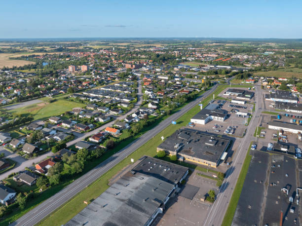 istock Aerial view of Laholm 2203570366