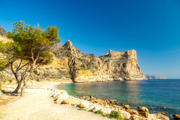 istock Turquoise waters and golden cliffs at Costa Blanca’s hidden beach, Moraig 2203572128