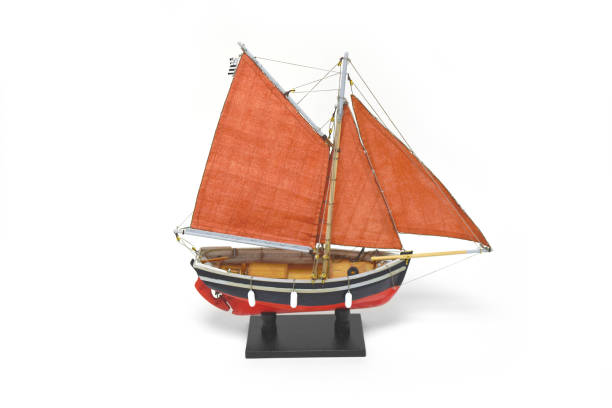 istock Miniature fishing boat 2203578857