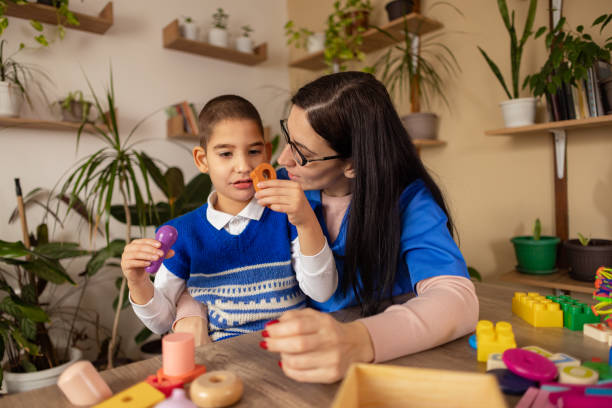 istock Sensory Toy Fun with Nurse 2203579622