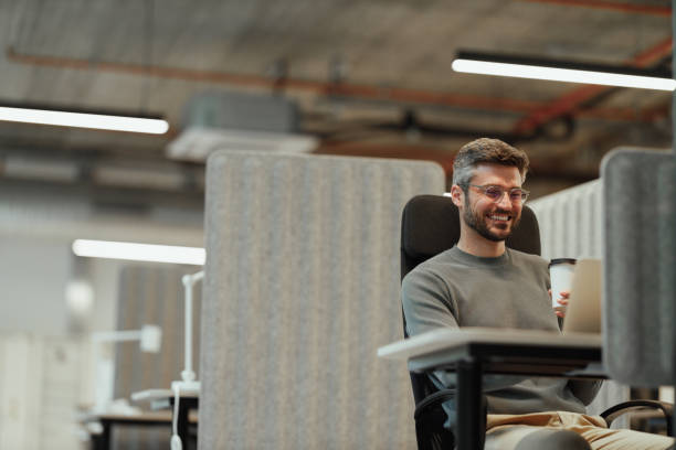 istock Modern Businessman Working in Contemporary Office Space 2203605562