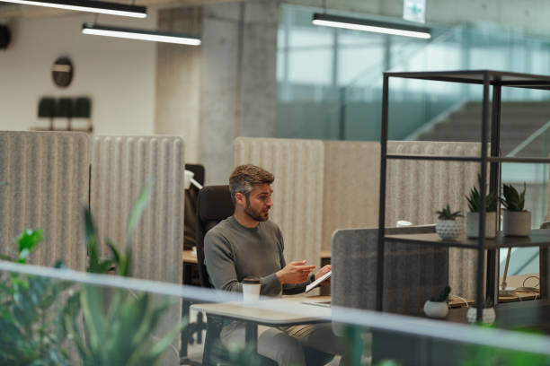 istock Modern Businessman Working in Contemporary Office Space 2203605570